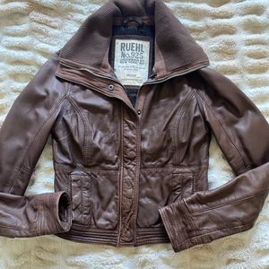 Leather brown Jacket